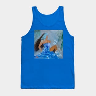 Blue Sarong Tank Top